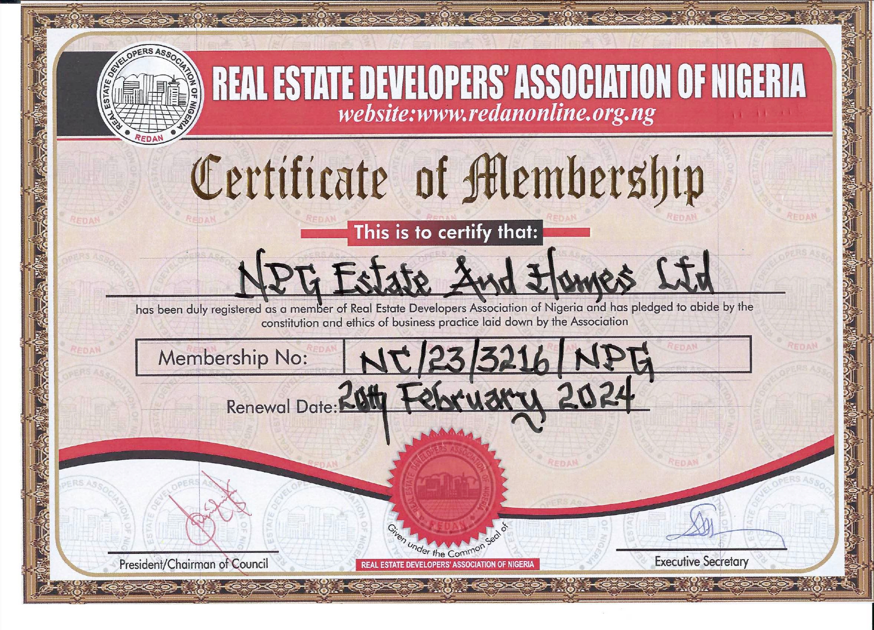 Certificate 2